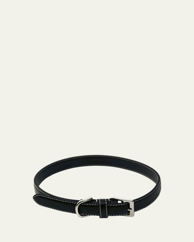 Personalized Leather Medium Dog Collar